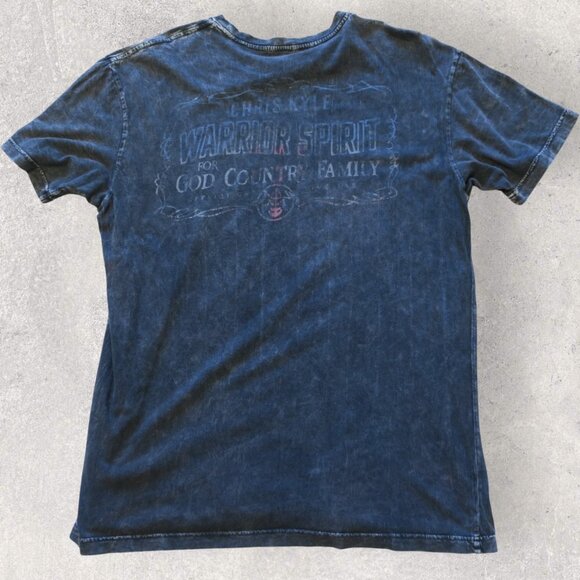 x2 Vintage Y2K Buckle Affliction Lot T-Shirts Chica Motorcycle Chris Kyle Large - Picture 5 of 8